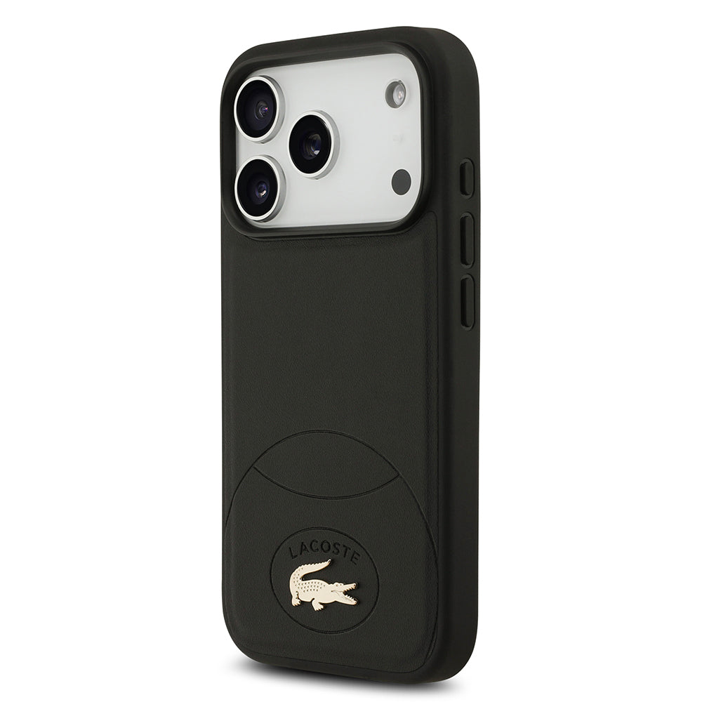 Lacoste iPhone 17 Pro Orjinal Lisanslı M-safe Şarj Özellikli PU Deri Tasarımlı Metal Logolu Kılıf Lacoste iPhone 17 Pro Orjinal Lisanslı M-safe Şarj Özellikli PU Deri Tasarımlı Metal Logolu Kılıf